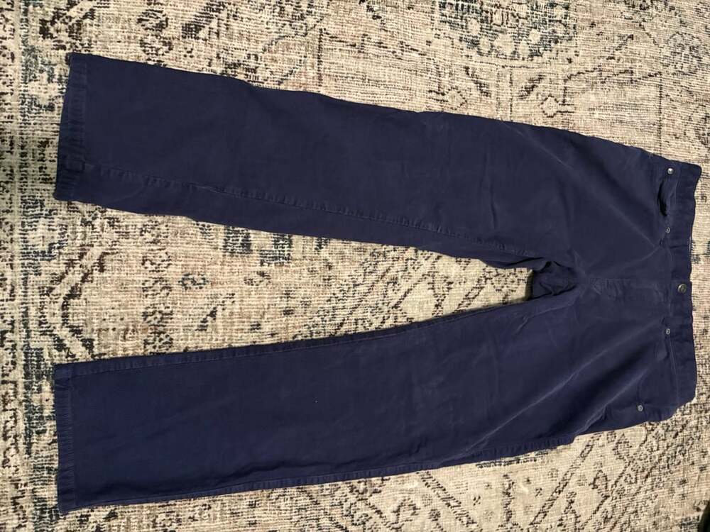 Peter Millar Men's Blue Corduroy Pants Size 34